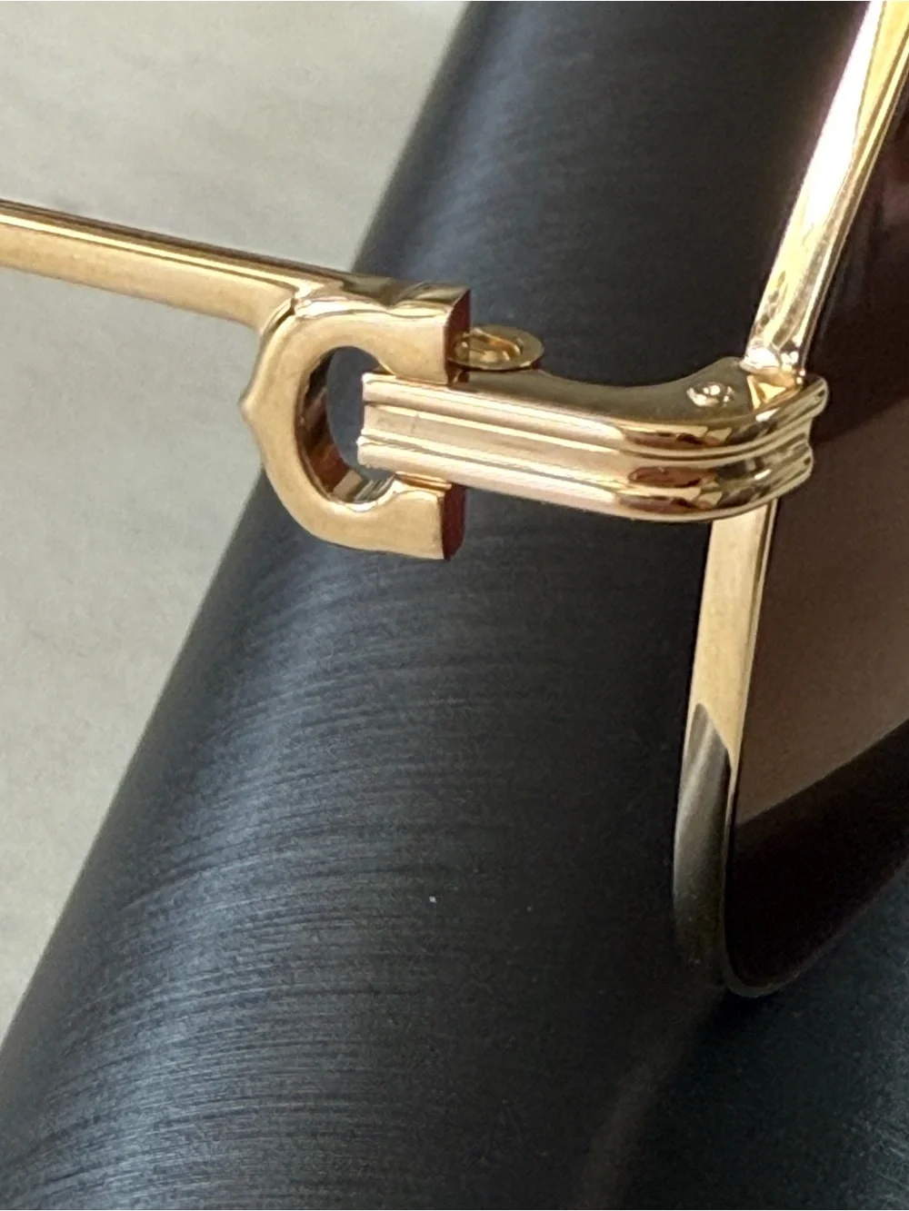 New unisex CARTIER CT0110S 010 Gold/Red AVIATOR PILOT Sunglasses